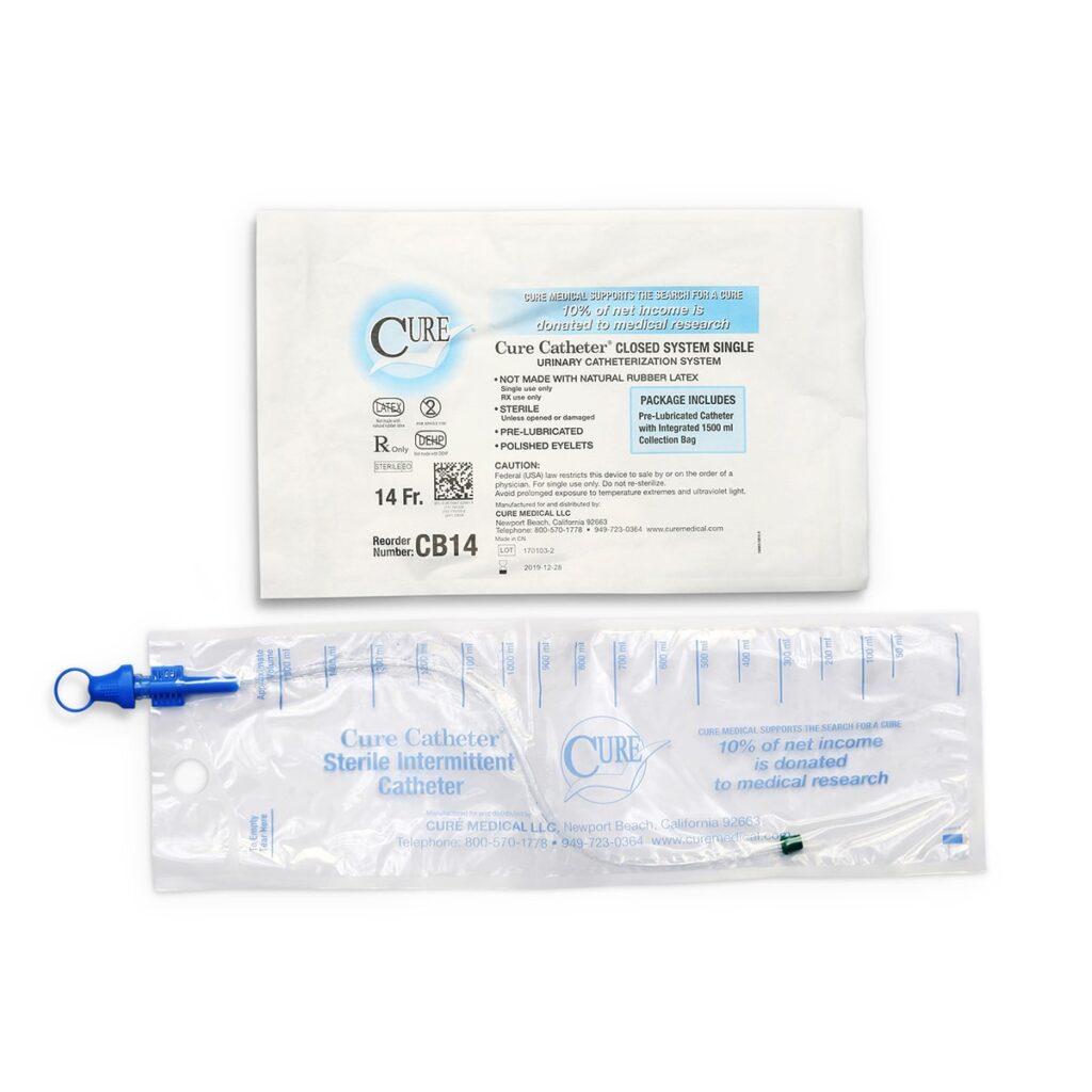 Cure Medical Cure Catheter® Straight Tip Closed System