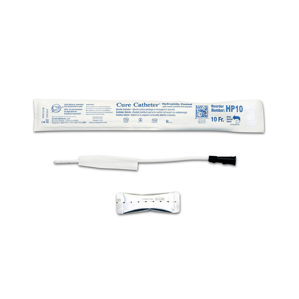 Cure Medical Hydrophilic Cure Catheter Pediatric, Straight Tip