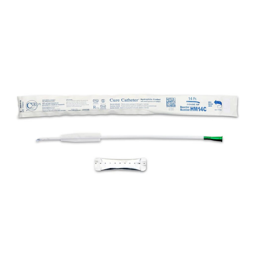 Cure Medical Hydrophilic Cure Catheter® Coudé Tip